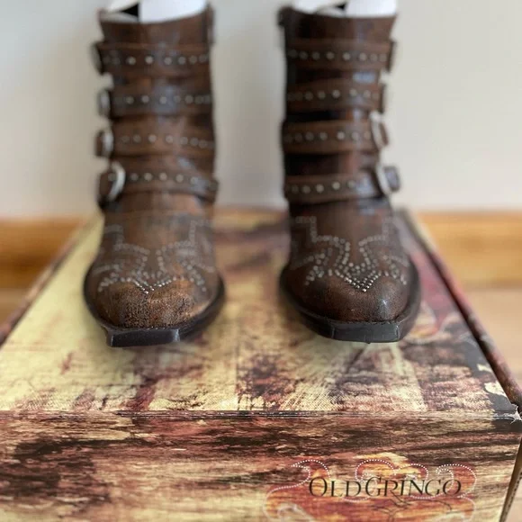 Old Gringo Roxy Rust Ankle Boots - Picture 11 of 12